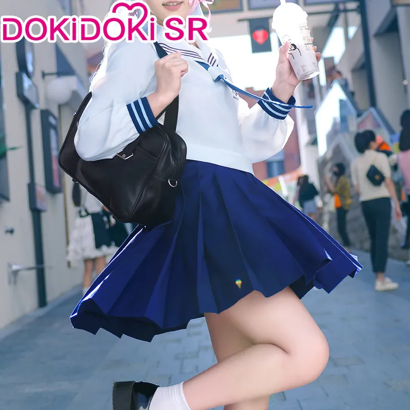 DokiDoki-SR Game Genshin Impact × HEYTEA Cosplay Kamisato Ayaka Costume Women Casual Wear