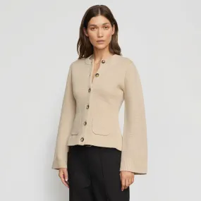 Eames Organic Cotton-Wool Button Cardigan