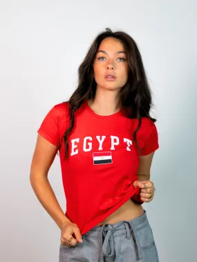 EGYPT, BABY TEE - RØD