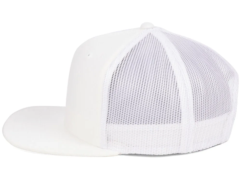 Flexfit Flat Bill Trucker - White/White