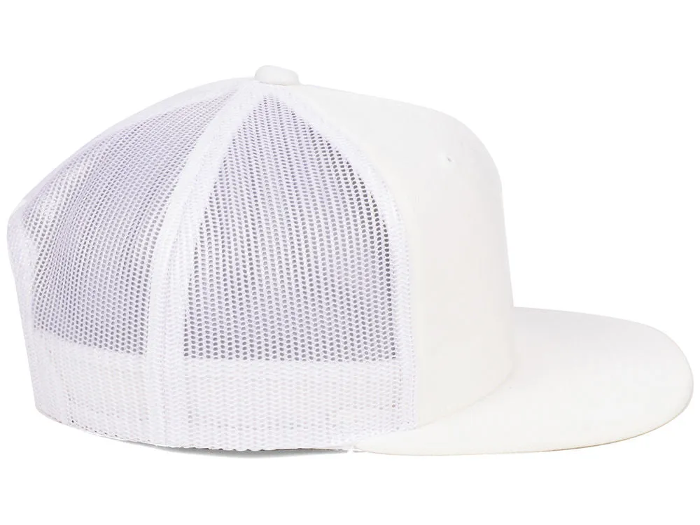 Flexfit Flat Bill Trucker - White/White