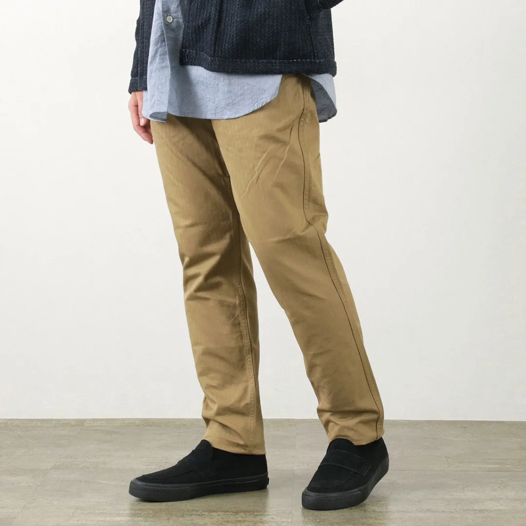 FOB FACTORY / F0522 Vat dye herringbone trouser