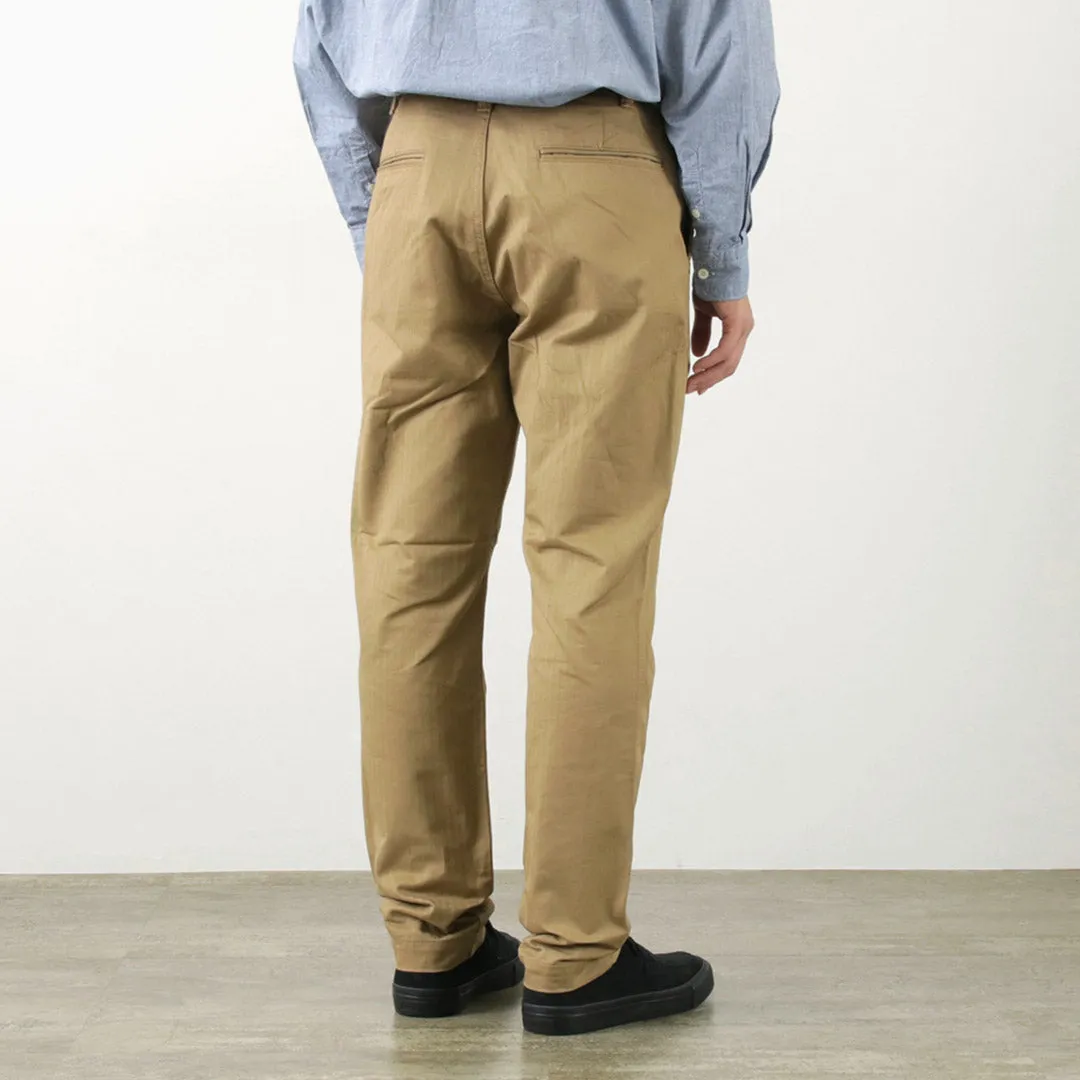 FOB FACTORY / F0522 Vat dye herringbone trouser