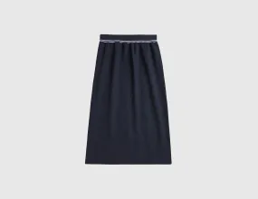 Fred Perry Women's Tipped Pleated Skirt / Navy