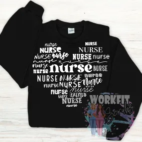 Full Heart Nurse Crewneck