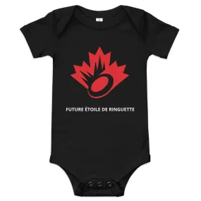 'FUTURE ÉTOILE DE RINGUETTE' BABY SHORT SLEEVE ONE PIECE