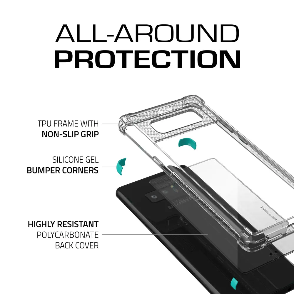 Galaxy Note 8 Ultra Shock Drop Protection Metal Case | Teal