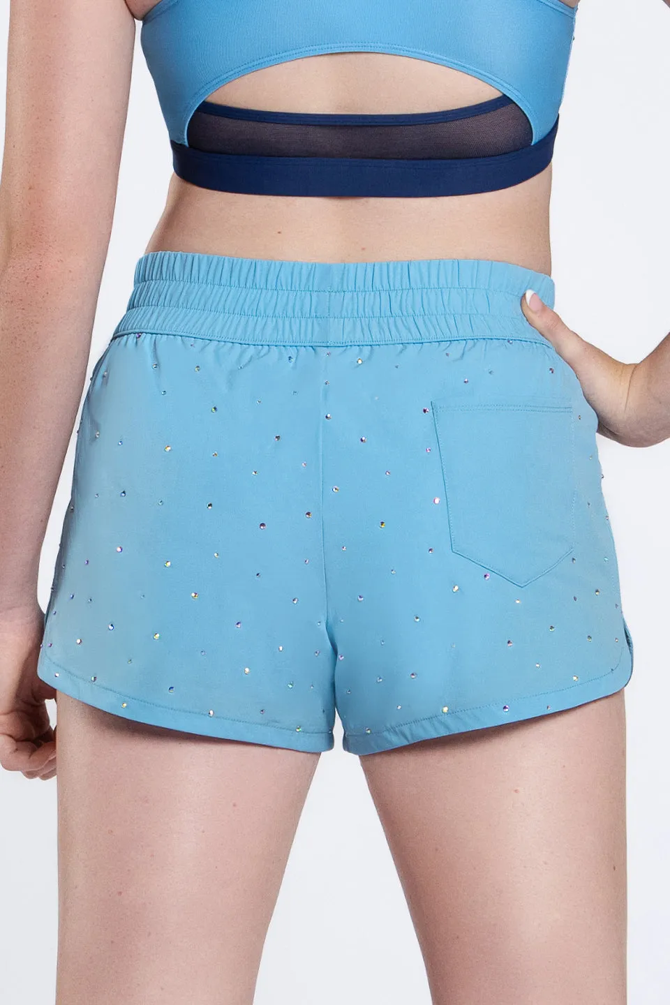 Game Changer Short in Blue Belle