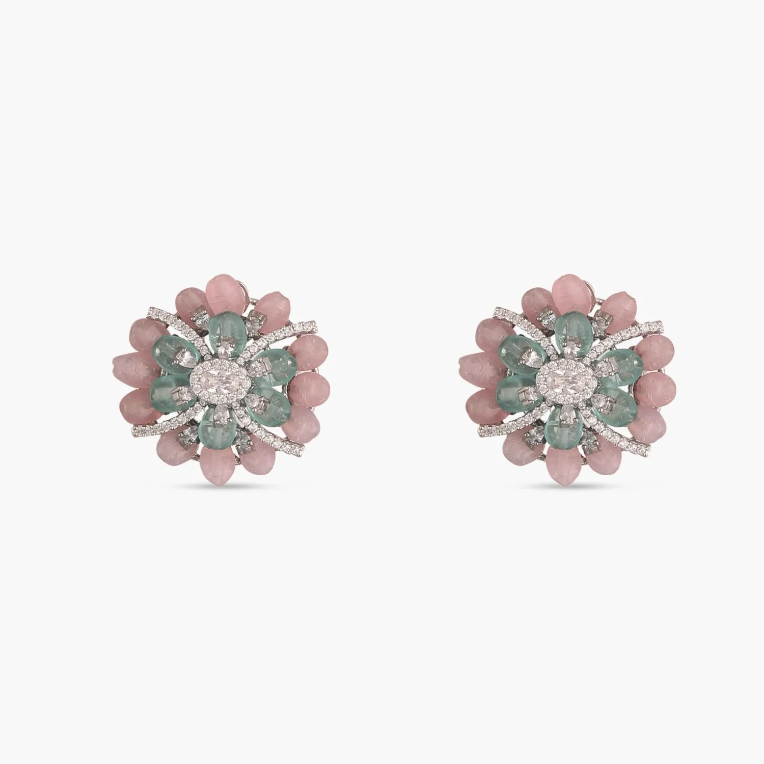 Garden Floral CZ Studs