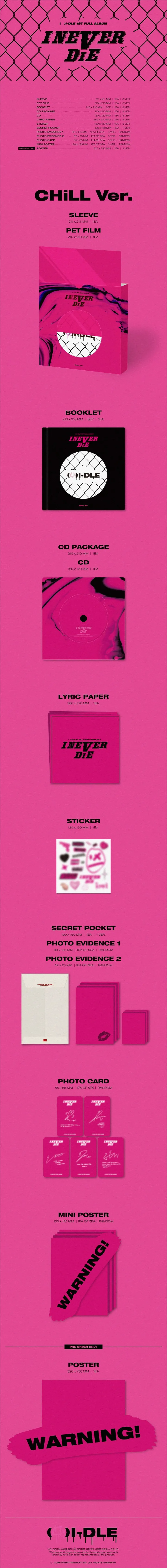 (G)I-DLE - [I NEVER DIE] 1st Album 3 Version SET