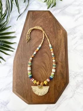 globetrotter necklace - rainbow mix