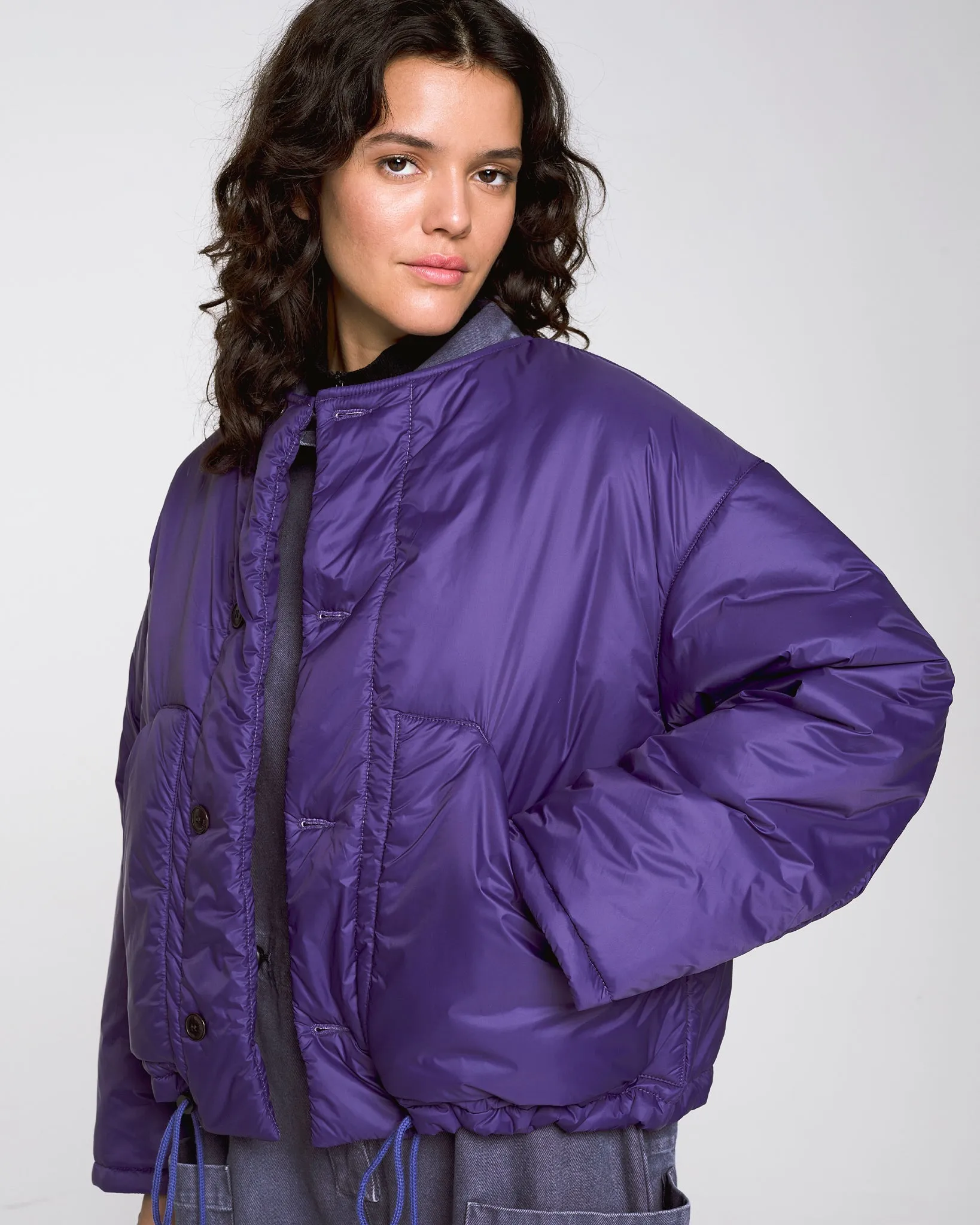 G.o.D Nuclear Jacket Padded Fury Nylon Mauve (Viola)