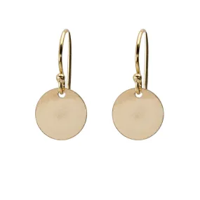 Gold Disc Earrings