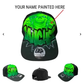 Green Skull Snapback