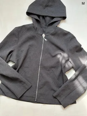 Grey zip up office hoodie jacket (L)