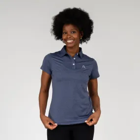 Heather Performance Polo | Heather - Annapolis Blue/Blue Steel