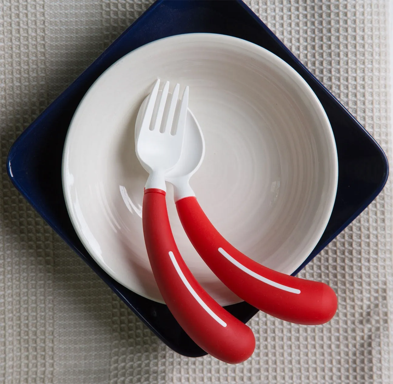 Henro-grip cutlery - red left spoon