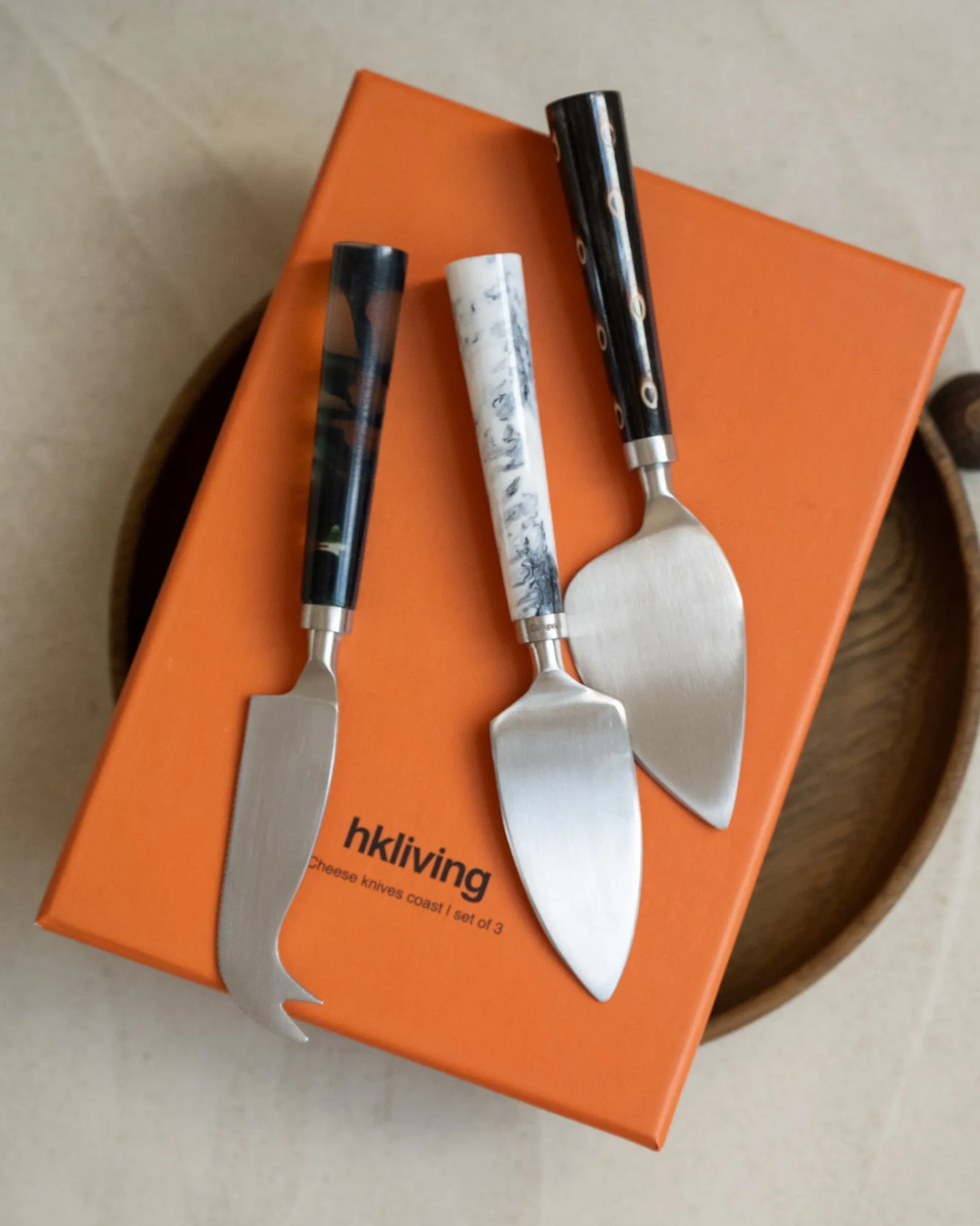 HKliving Gift Set Cheese Knives Coast