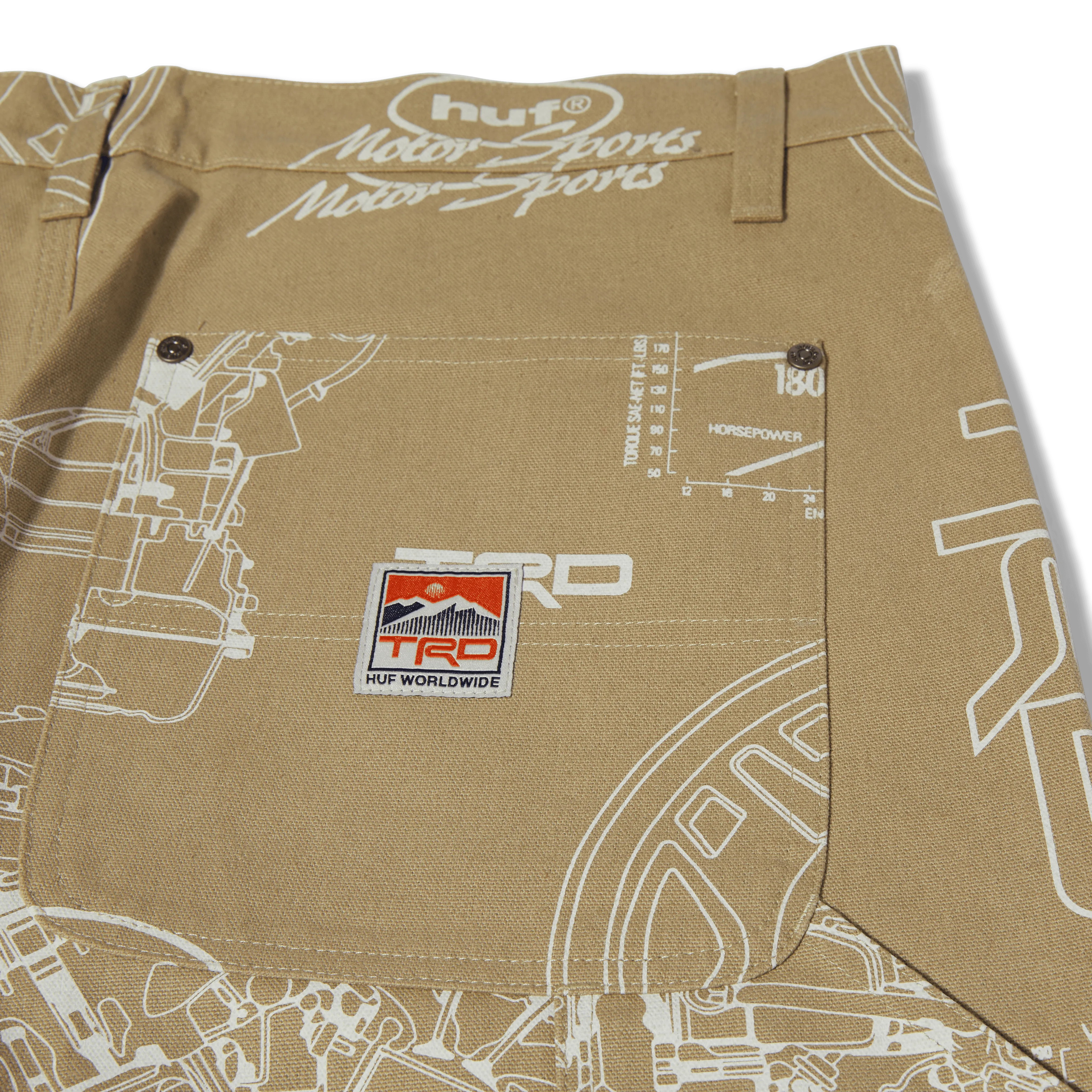 HUF x Toyota Schematic Double Knee Pant