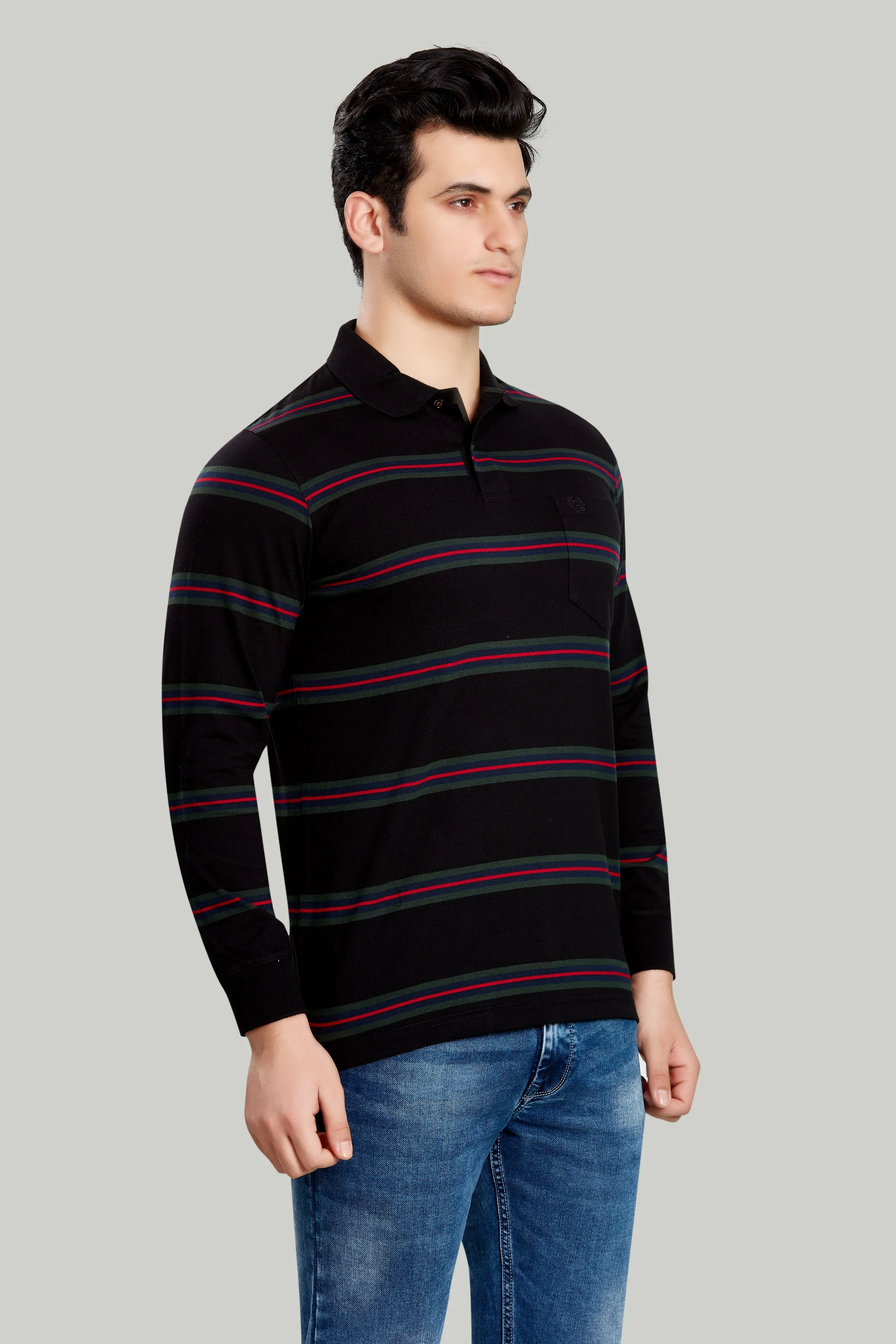 Jersey Stripe Polo