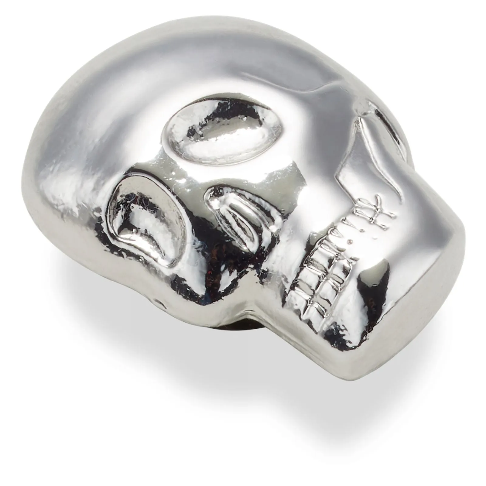 Jibbitz Unisex Silver Skull Joyería