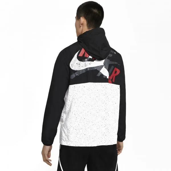 Jordan - Men - Jumpman Classic Windwear Jacket - Black/White/Gym Red