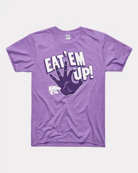 K-State Wildcats Eat Em Up Lavender T-Shirt