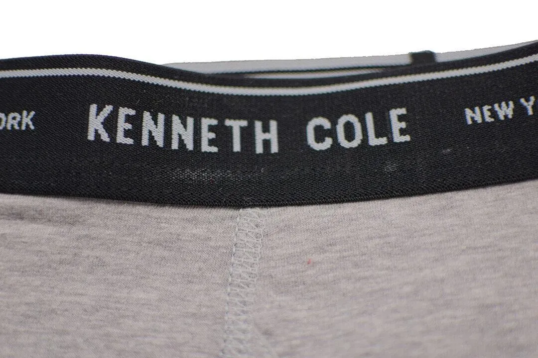 Kenneth Cole Men's 2 Pack Solid Dark & Light Heather Grey Trunks (S07)