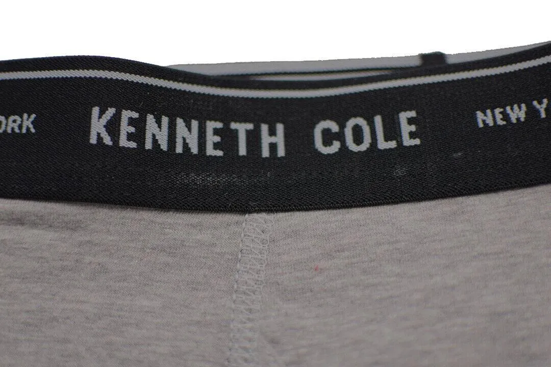 Kenneth Cole Men's 2 Pack Solid Dark & Light Heather Grey Trunks (S07)