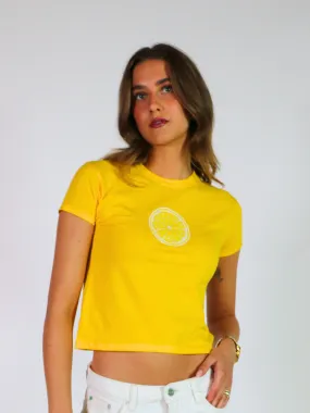 LEMON BABY TEE - GUL