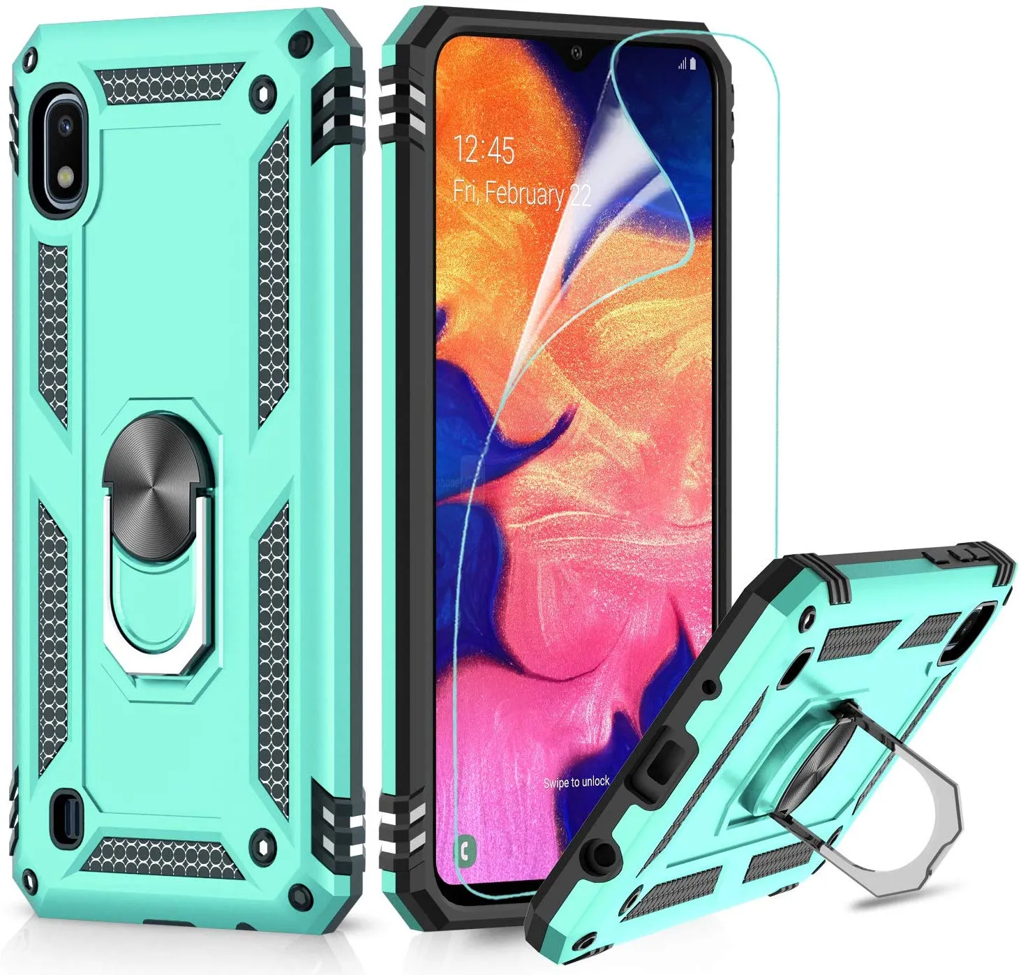 LeYi Samsung Galaxy A10e Case (NOT FIT A10) with HD Screen Protector, Military Grade Armor Full-Body Protective Phone Cover Case with 360 Degree