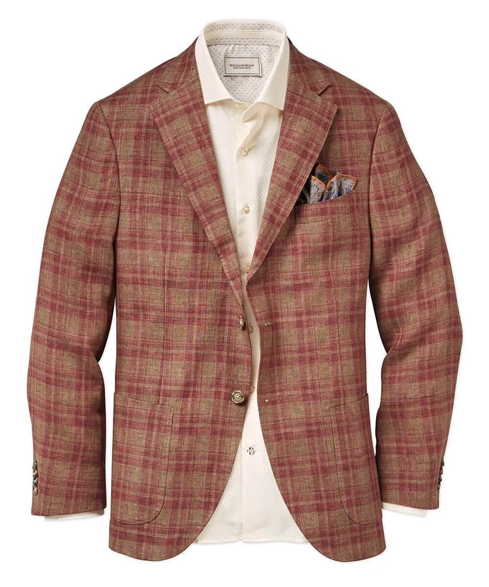 Linen Plaid Sport Coat