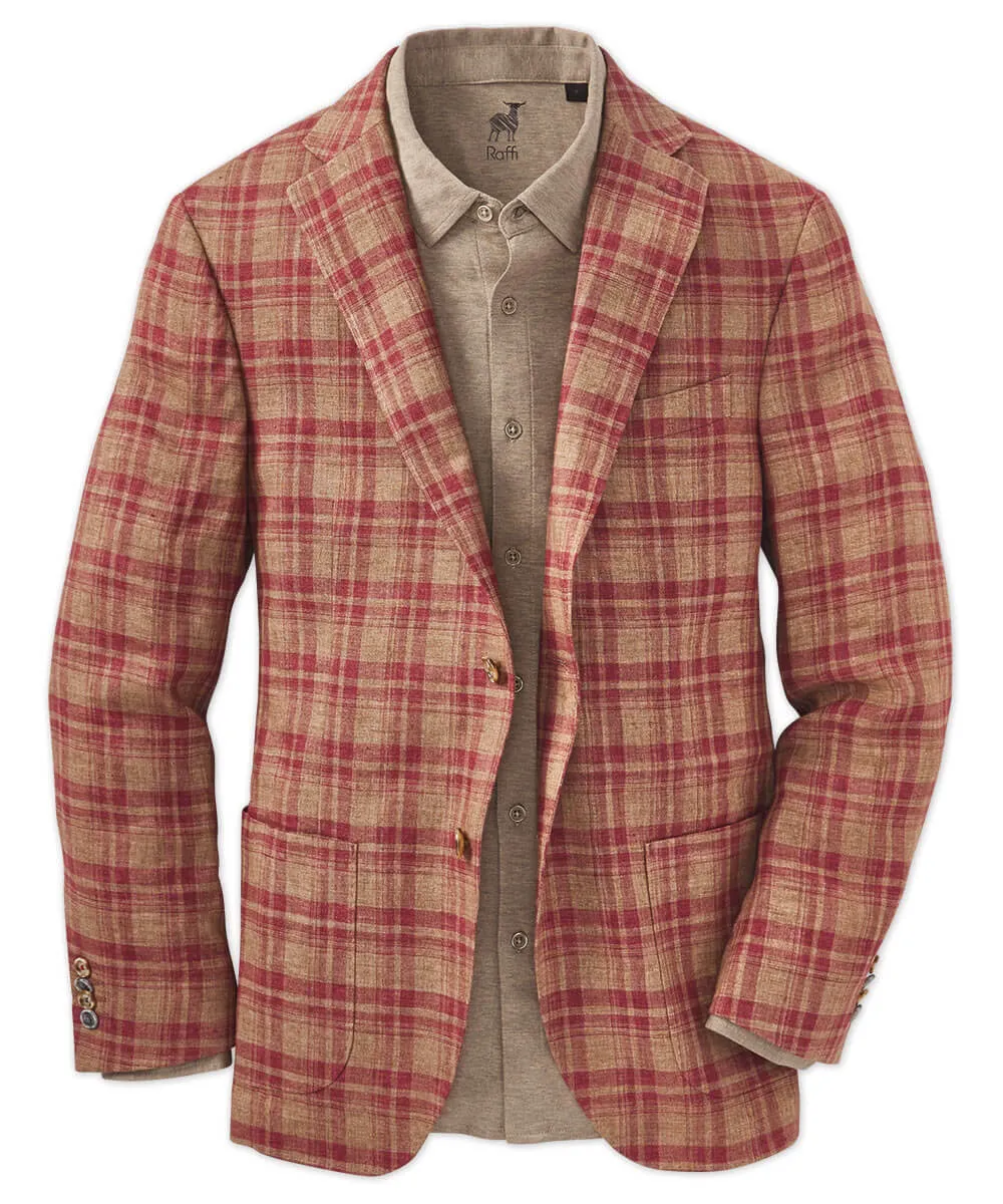 Linen Plaid Sport Coat