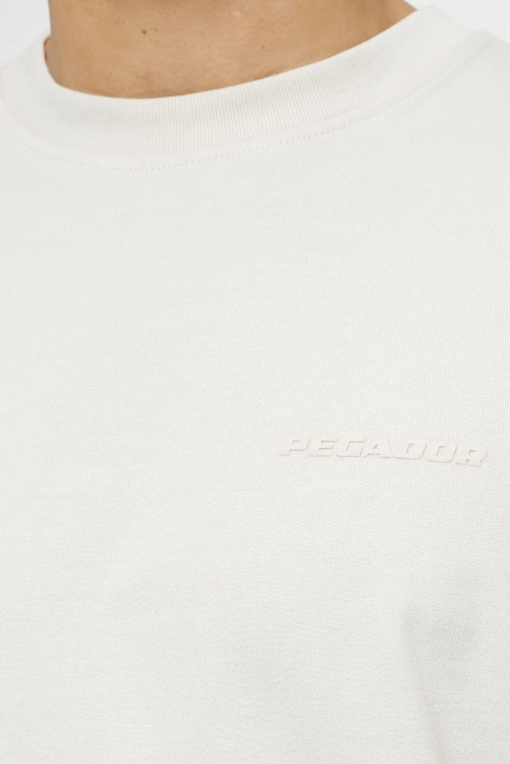 Logo Oversized Tee Vintage Washed Angels Cream Gum