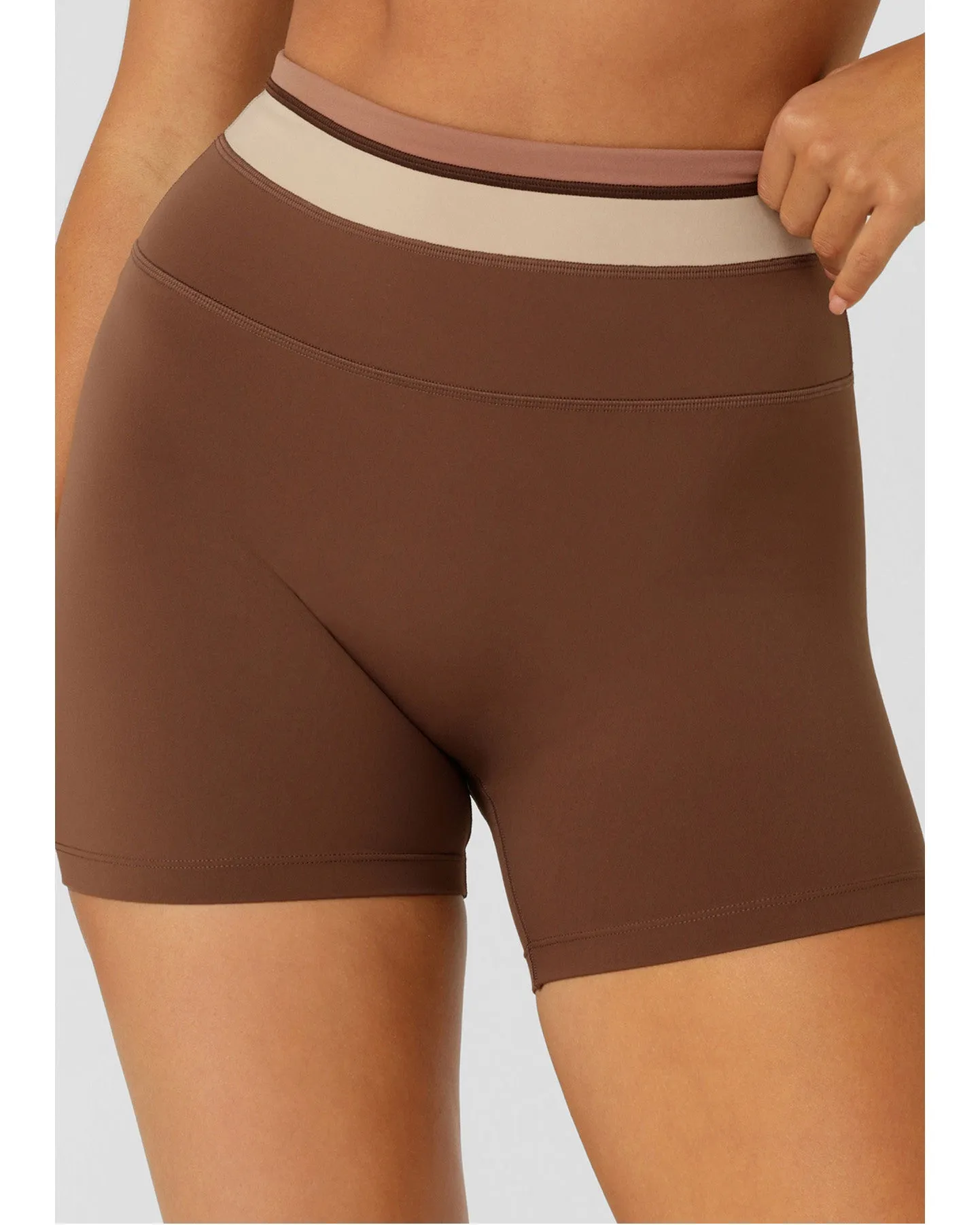 Lorna Jane Tone on Tone 12cm Bike Short - Neutral Multi