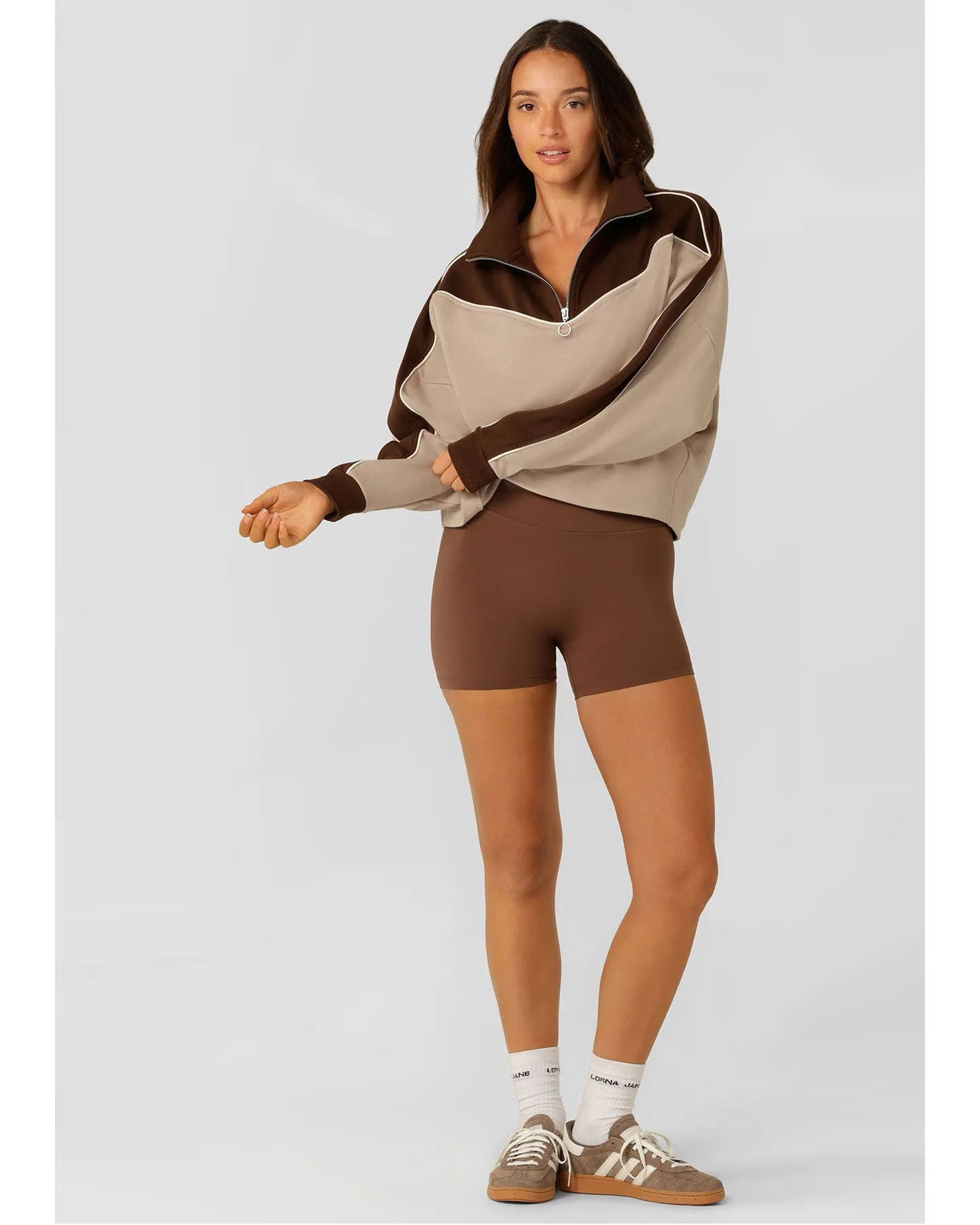 Lorna Jane Tone on Tone 12cm Bike Short - Neutral Multi