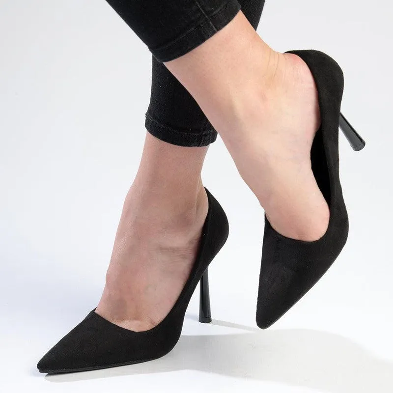 Madison Lila 3 Court With HourGlass Heel -Black