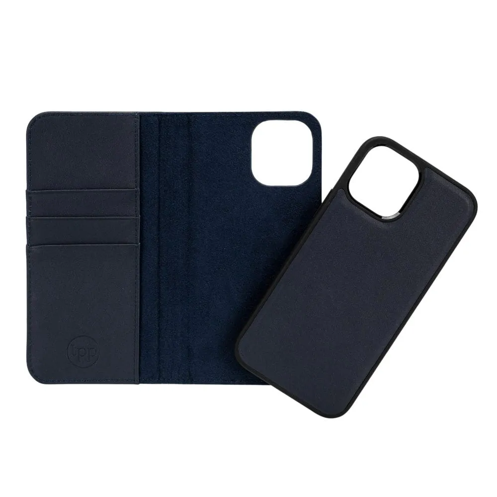 MAGNETIC WALLET CASE GENUINE NAPPA IPHONE 13 MINI