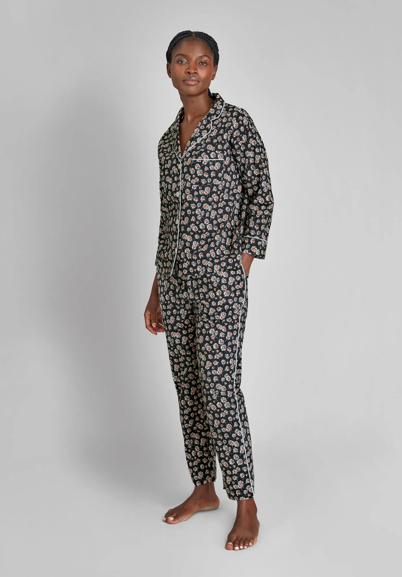 Marina Pajama Set in Daisy Print