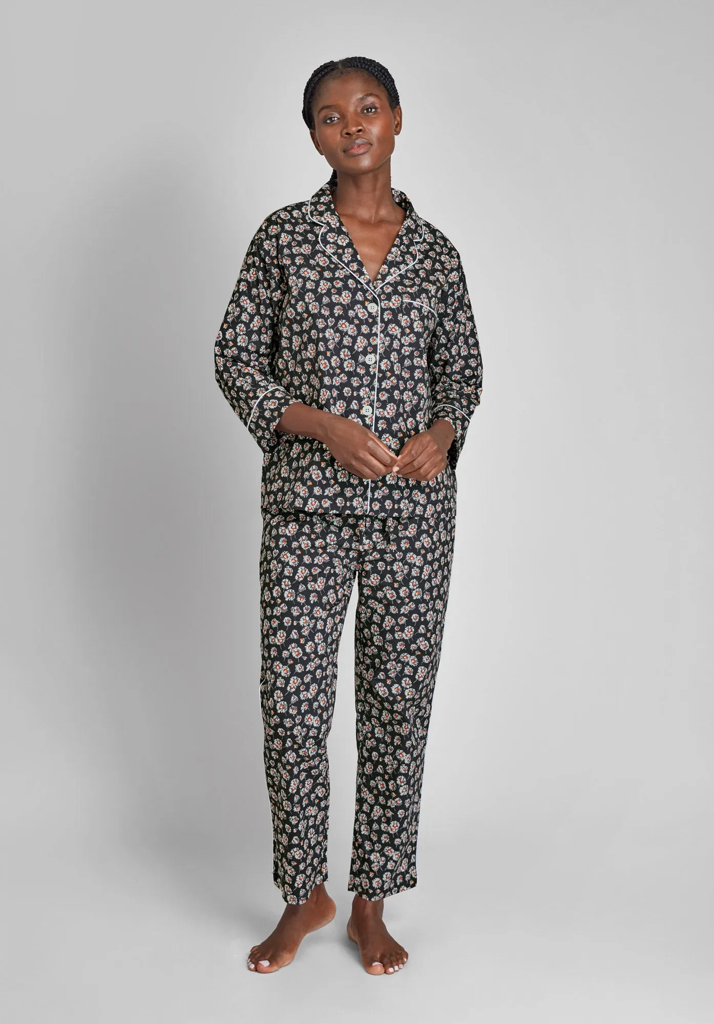 Marina Pajama Set in Daisy Print