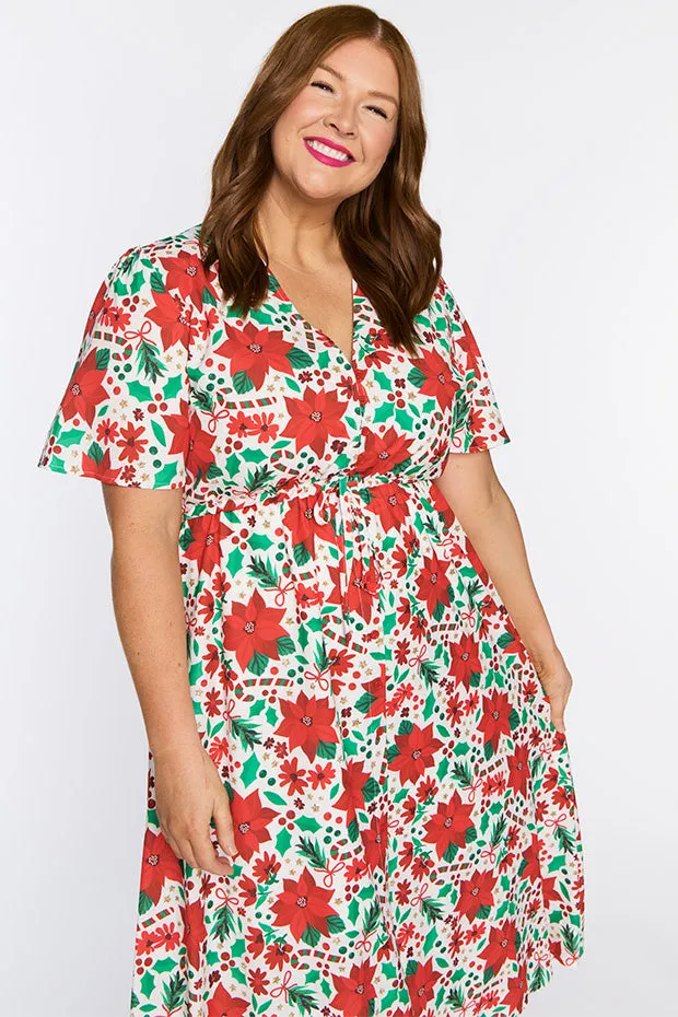 Marley Flowers Of Christmas Dress