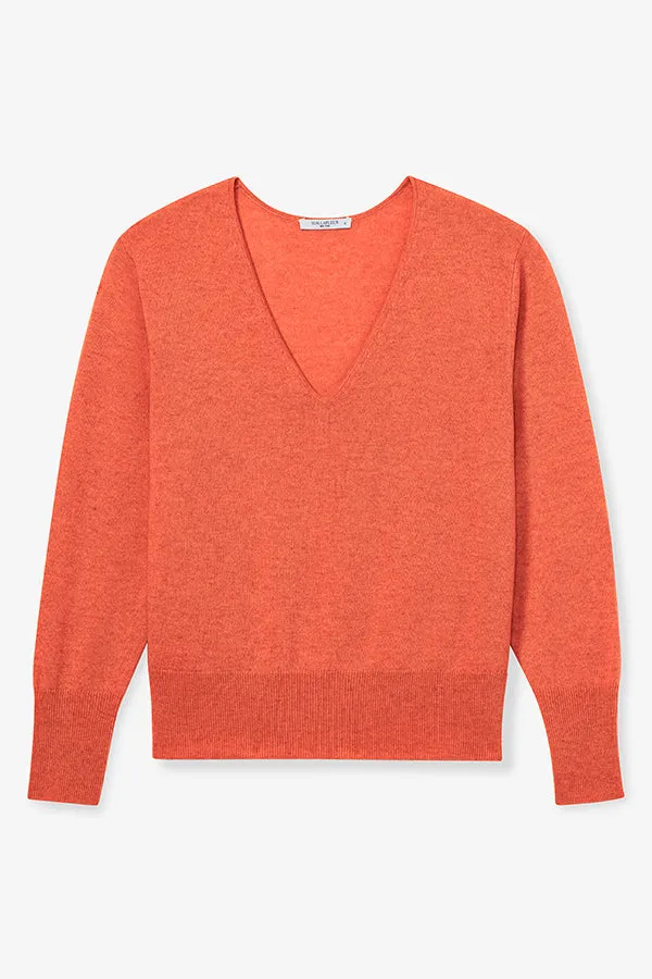 Martha Sweater - Cashmere :: Papaya