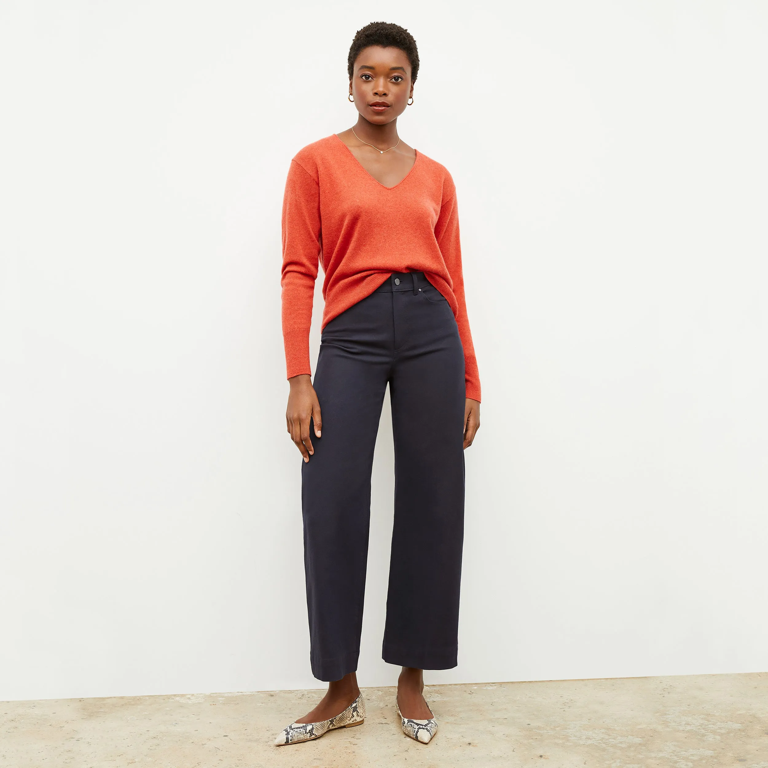 Martha Sweater - Cashmere :: Papaya