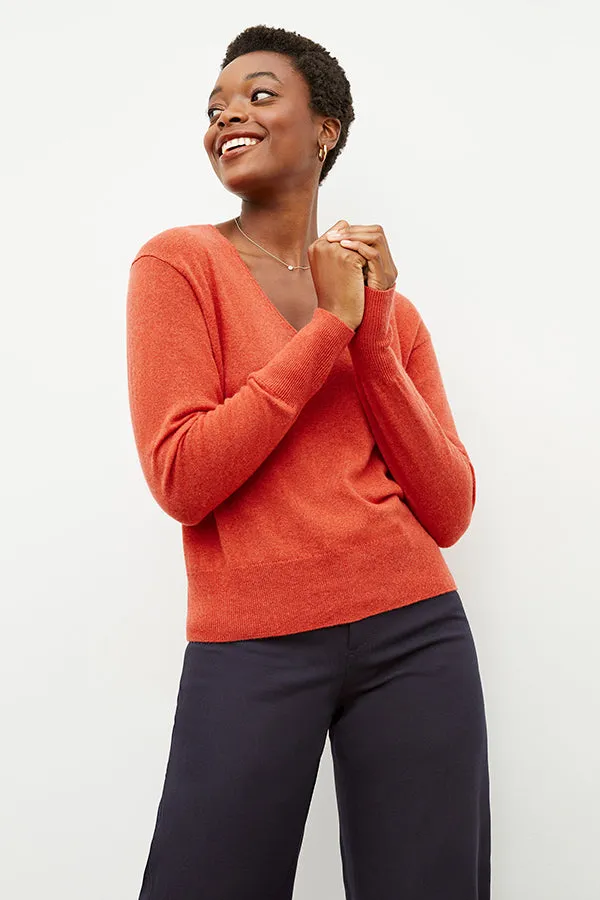 Martha Sweater - Cashmere :: Papaya