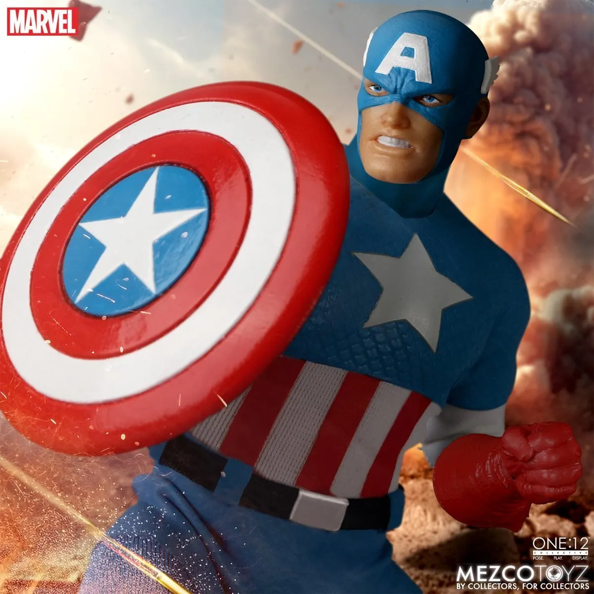 Marvel Comics Mezco One:12 Collective Captain America (Silver Age)