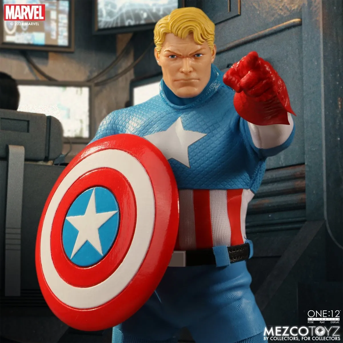 Marvel Comics Mezco One:12 Collective Captain America (Silver Age)