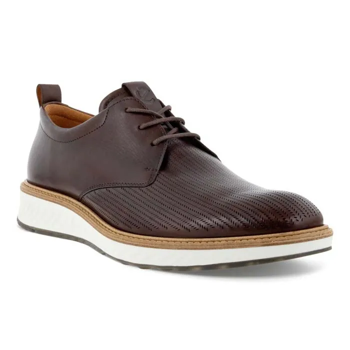 Mens Ecco ST 1 Hybrid Perf Toe 2.0 in Cocoa Brown