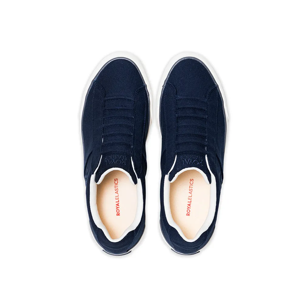 Men's Icon V Navy Blue Canvas Sneakers 00432-555