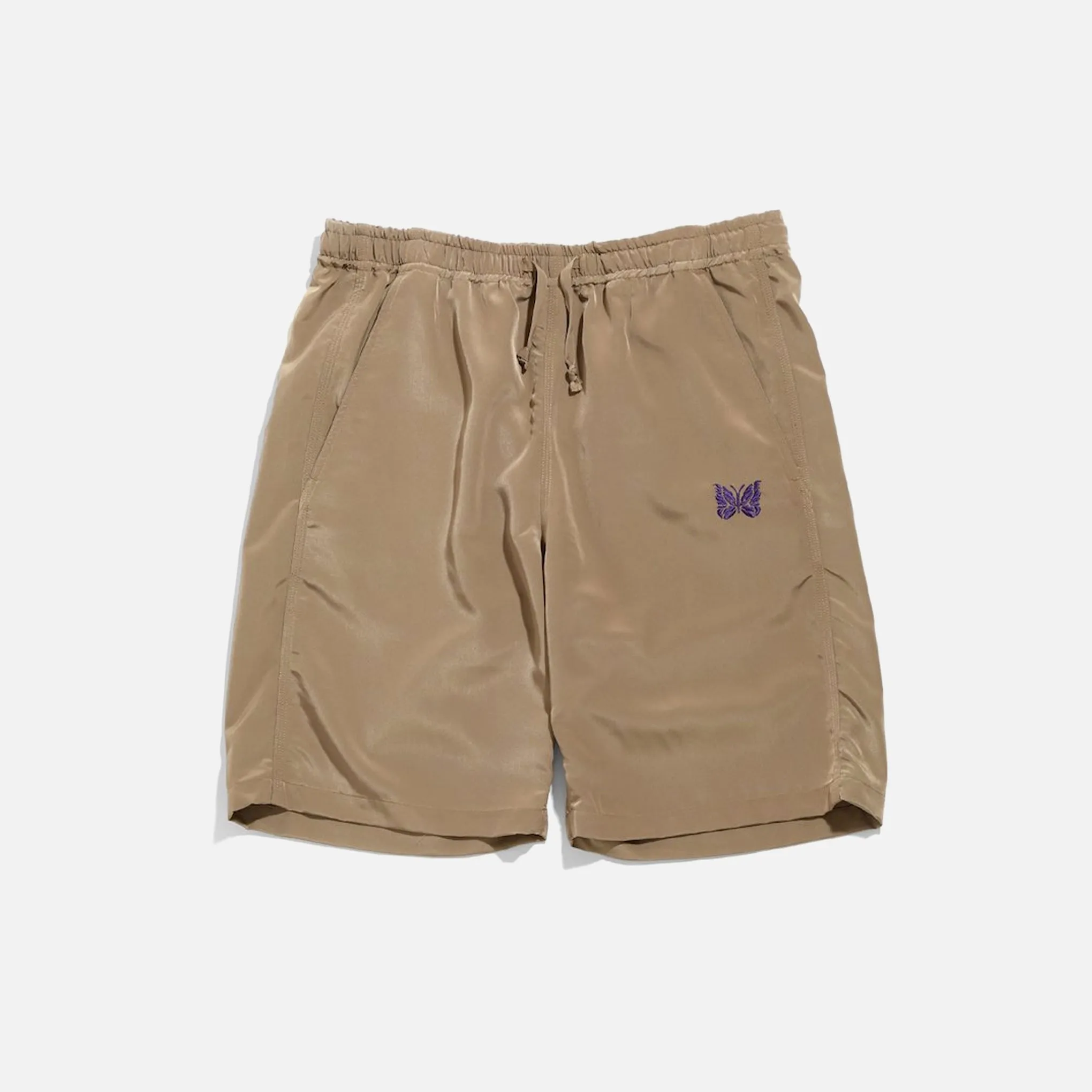 Needles Basketball Shorts - Camel Poly Cloth