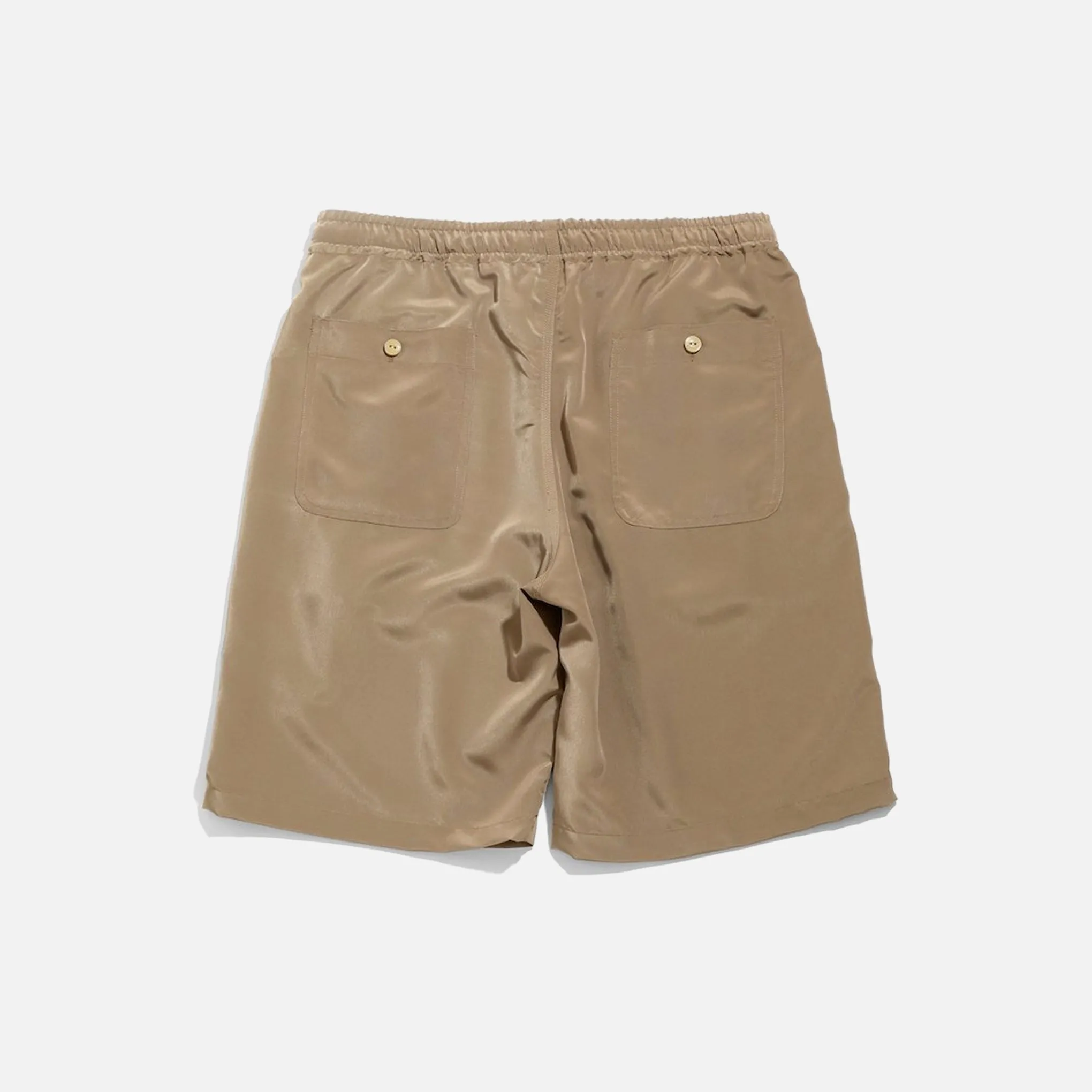 Needles Basketball Shorts - Camel Poly Cloth